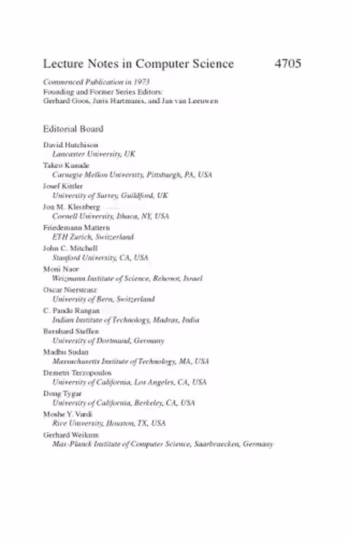 خرید و دانلود نسخه کامل کتاب Computational Science and Its Applications – ICCSA 2007: International Conference, Kuala Lumpur, Malaysia, August 26-29, 2007. Proceedings, Part I