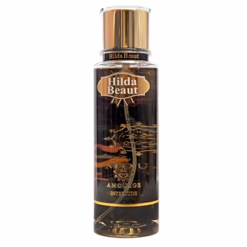 بادی پرفیوم زنانه هیلدا بیوت مدل آمواج اینترلوده Hilda Beaut Amouage Interlude Body Splash حجم 288 میل لیتر