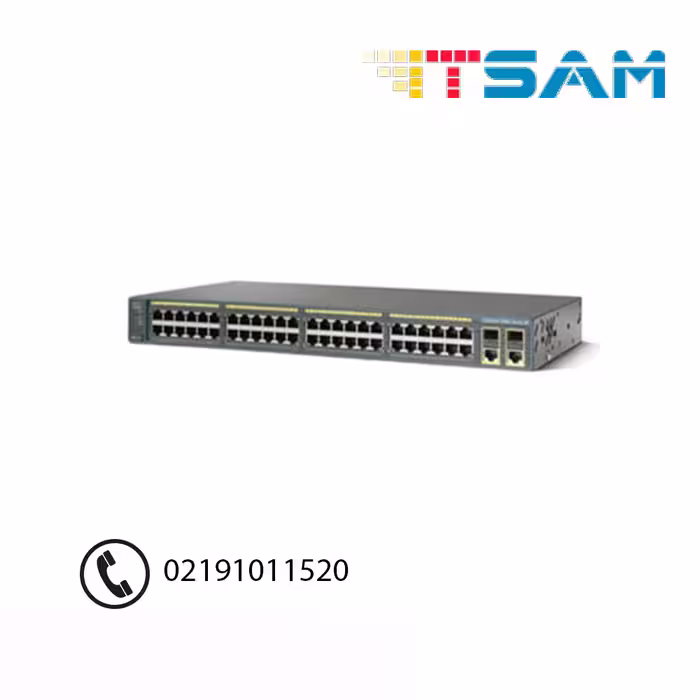 سوئیچ شبکه سیسکو 48 پورت WS-C2960-Plus 48PST-L