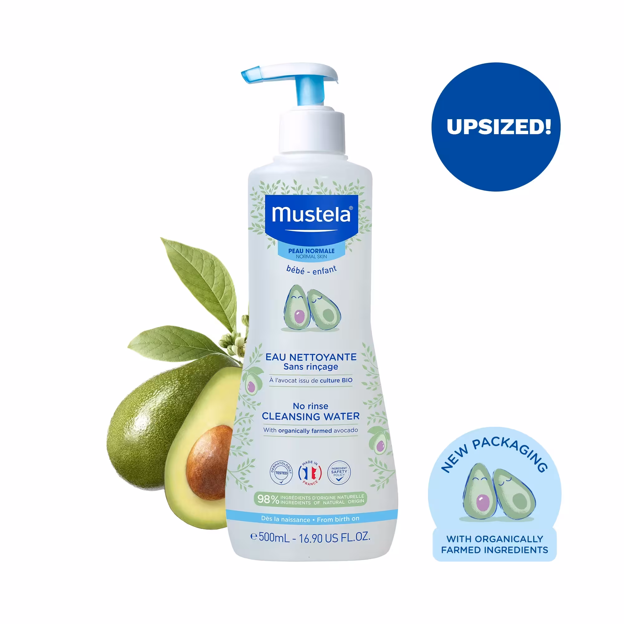 محلول پاک کننده بدون نیاز آبکشی 500 میل موستلا Mustela