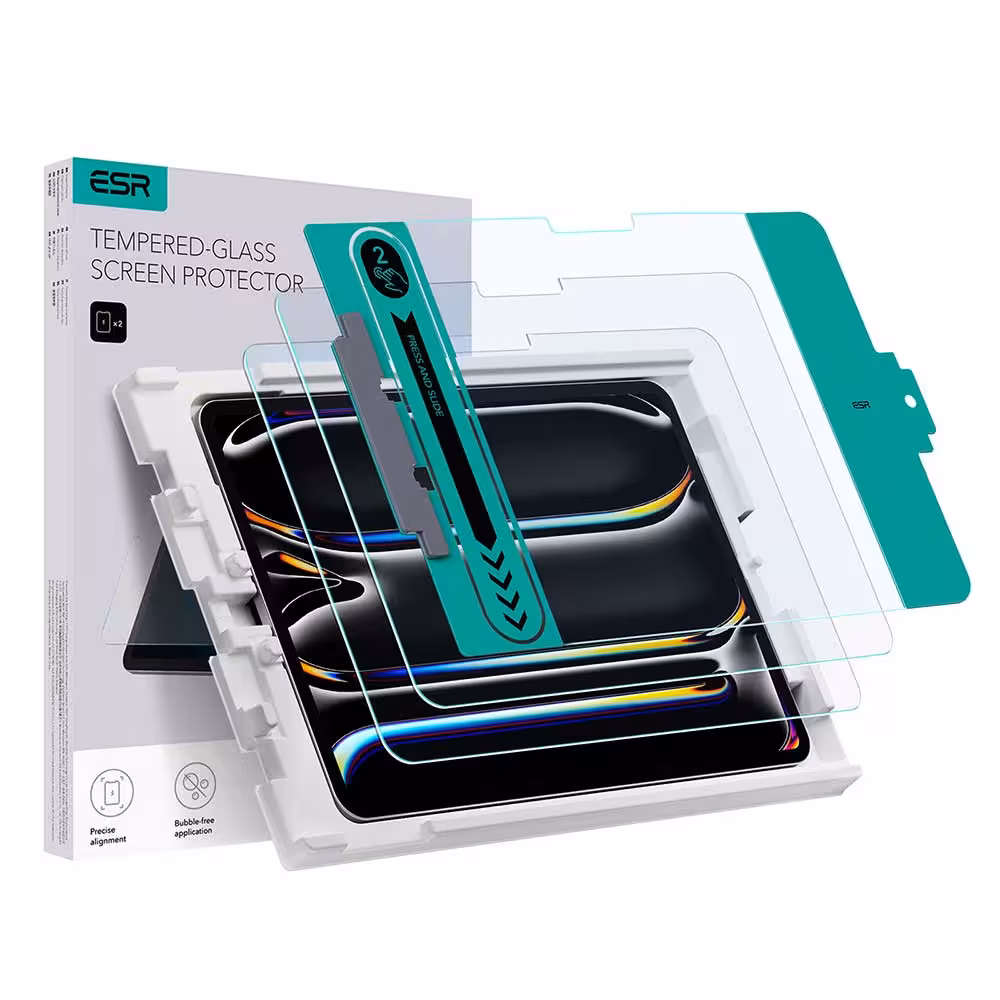 محافظ صفحه نمایش آیپد ایر 13 مدل ESR Tempered-Glass for iPad Air 13 (2024) بسته 2عددی