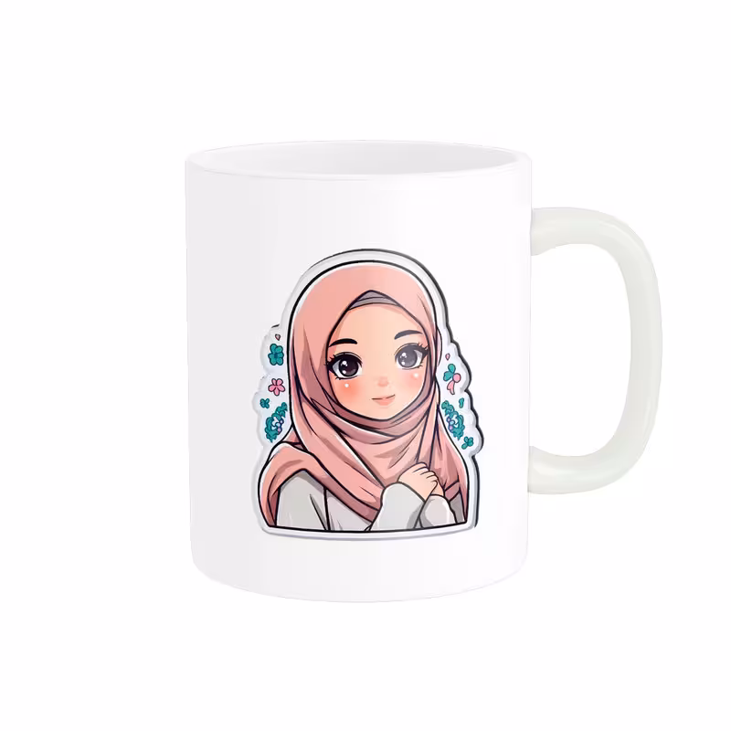 ماگ طرح دختر کد 306