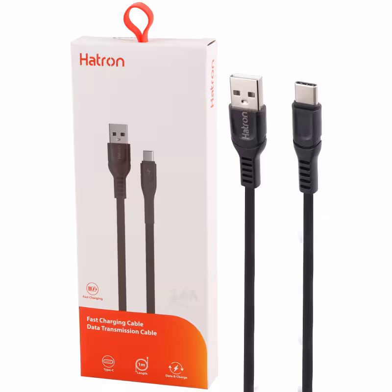 کابل تایپ سی فست شارژ Hatron HC154UC 2.4A 1m