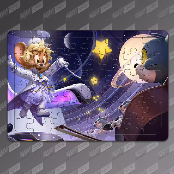 پازل طرح Tom and Jerry chase Jerry star conductor PZL-31