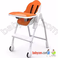 صندلی غذا کودک اوریبل رنگ نارنجی Oribel Cocoon High Chair