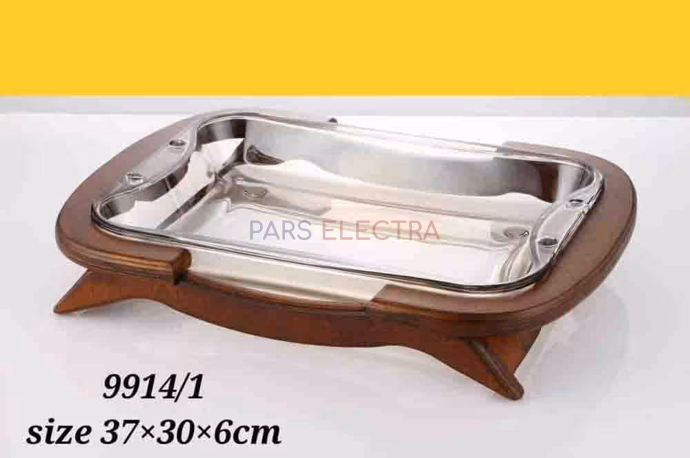 دیس با پایه چوبی مدل 9914