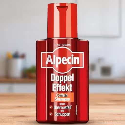 شامپو تقویت‌کننده و ضد ریزش مو آلپسین مدل دابل افکت کافئین حجم 200 میل