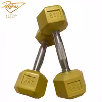 دمبل شش ضلعی رنگی 4 کیلویی