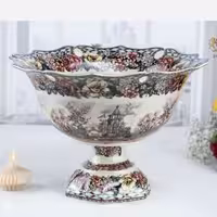 میوه خوری چینی پایه دار BAVARIA مدل ریگاتور گاردن دیت 3028A با ارسال رایگان