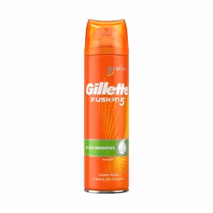 فوم اصلاح ژیلت مدل fusion5 ultra sensitive حجم 250 میلی لیتر