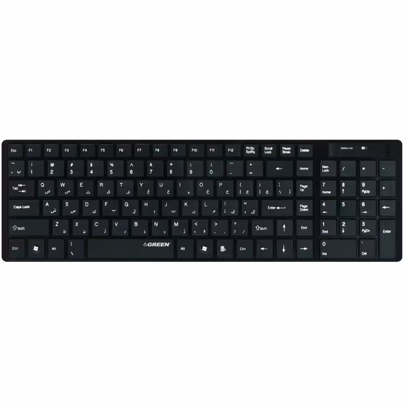 کیبورد بی سیم گرین مدل GK-101W با حروف فارسی