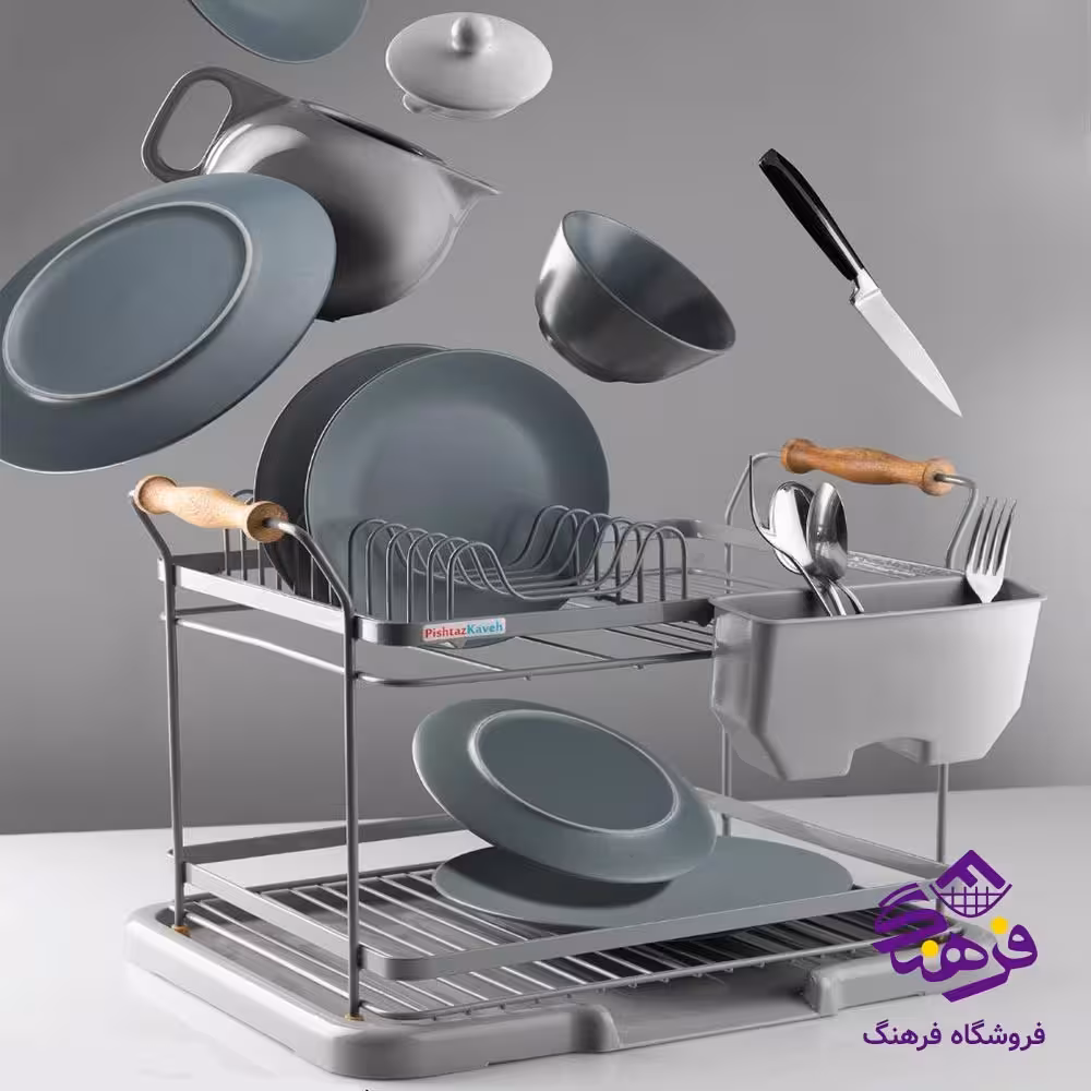 جاظرفي روما 2ط دسته چوبي طوسي کاوه 142