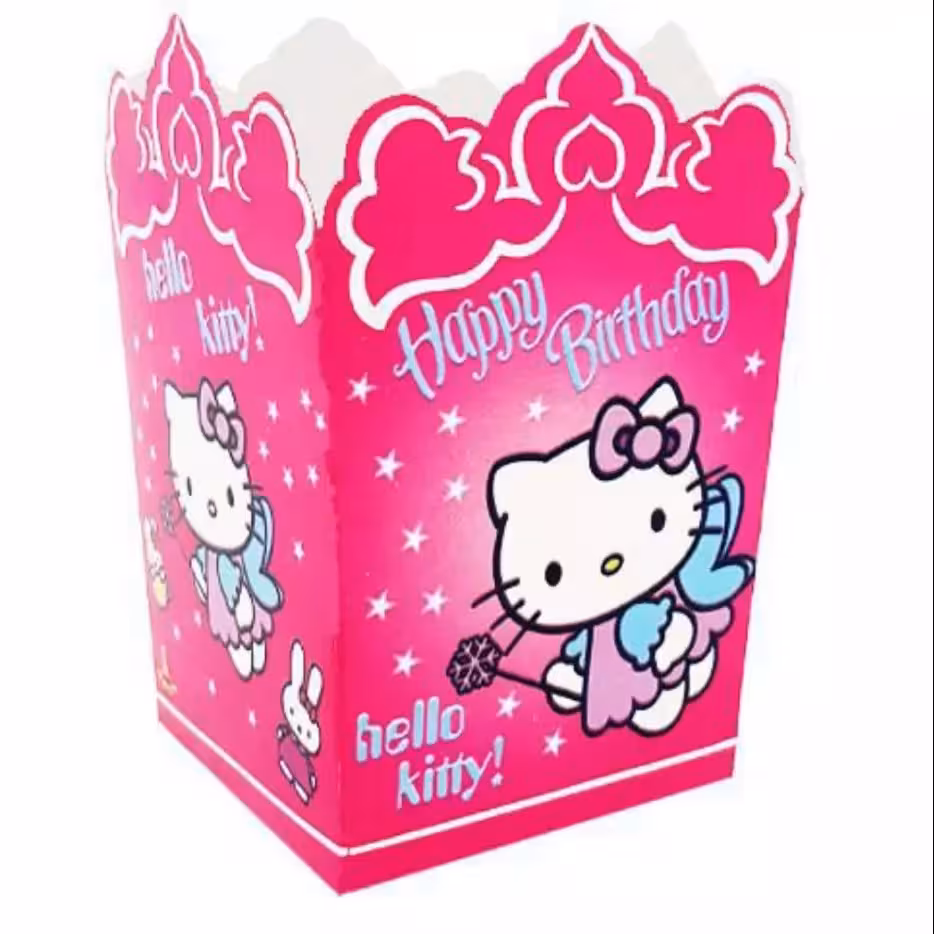 تم تولد ظرف پاپ کرن تم کیتی(پک 9عددی)