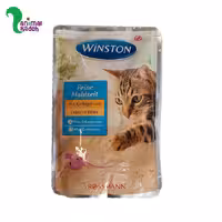 پوچ گربه وینستون طعم مرغ و جگر در ژله 100 گرمی