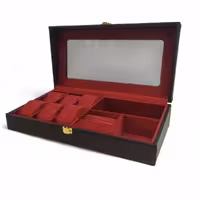 جعبه جواهر و ساعت چرمی آنیل  کد BC5510