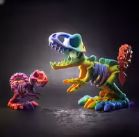 مدل سه بعدی تیرکس اسکلتی (stl)