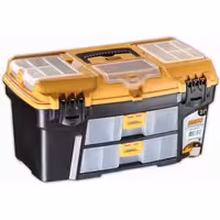 جعبه ابزار 21 اینچ مانو قفل پلاستیکی به همراه ارگانایزرRLO21