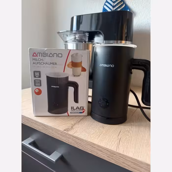 فوم ساز شیر داغکن مخصوص قهوه لاته کاپوچینو برند امبیانو اورجینال امازون المان (پس کرایه)