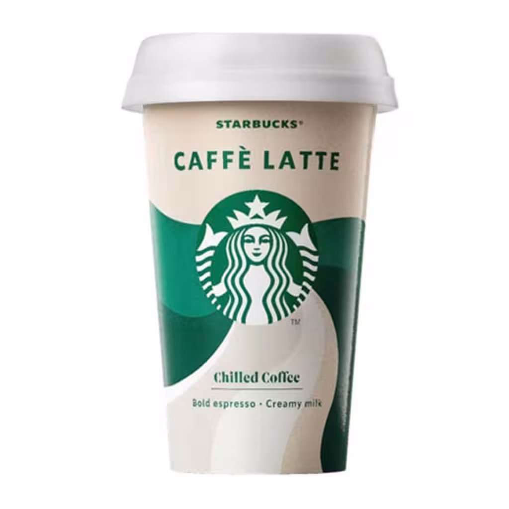 نوشیدنی لیوانی قهوه STARBUCKS CAFFE LATTE استارباکس کافه لاته 220 میل
