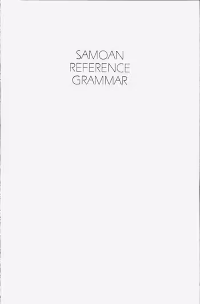 خرید و دانلود نسخه کامل کتاب Samoan Reference Grammar