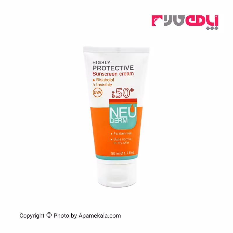 کرم ضد آفتاب بی رنگ پوست خشک و معمولی هایلی پروتکتیو نئودرم SPF50