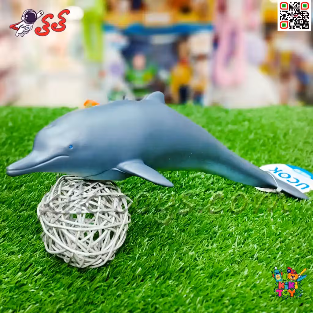 فیگور دلفین حیوانات دریایی اسباب بازی سیلیکونی نرم Dolphin