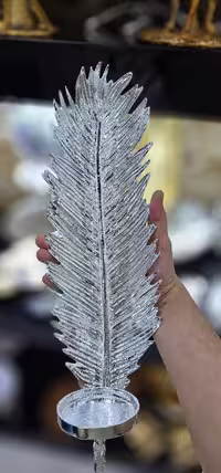 جا شمعی دیوارکوب پرسوزنی سیلور
