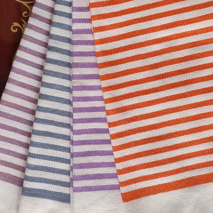 حوله نخی دستبافت باکیفیت طرح 6