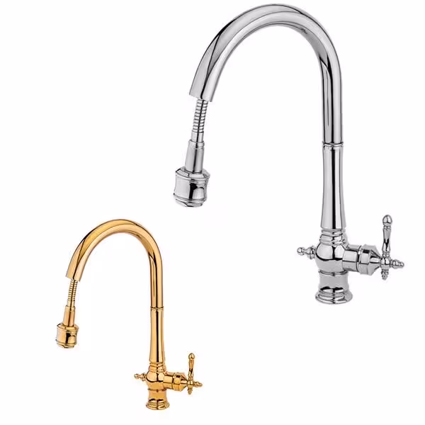 شیر ظرفشویی شلنگدار قهرمان مدل نگین