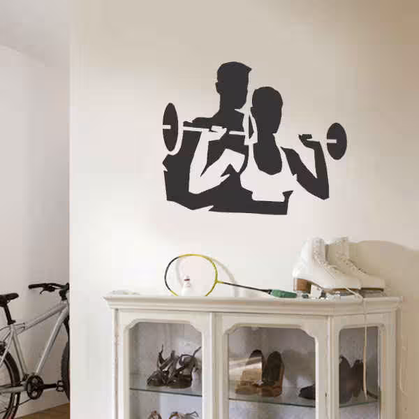 شابلون دیواری ورزشکار کد 907