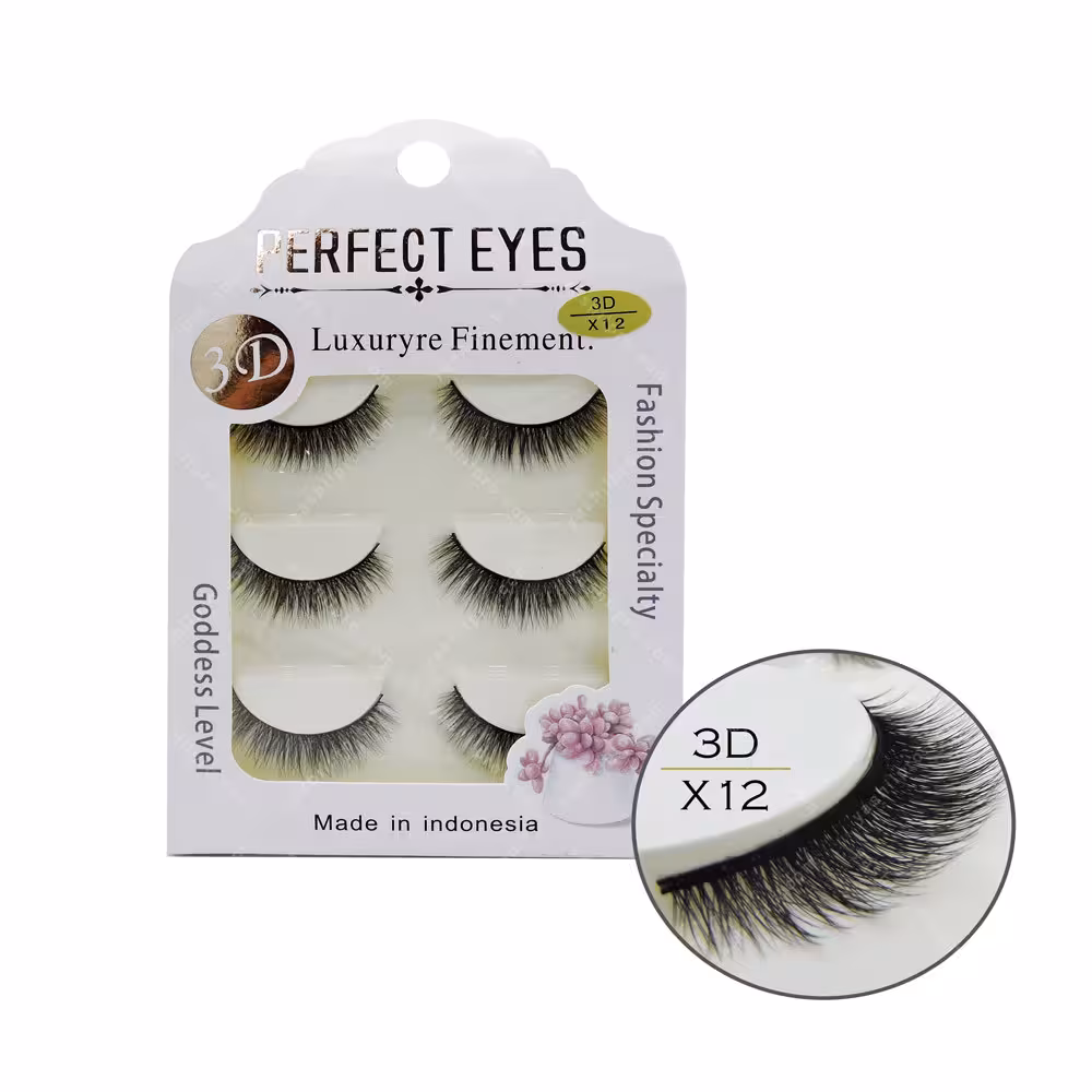 مژه 3D پرفکت آیز 3جفتی مدل X12