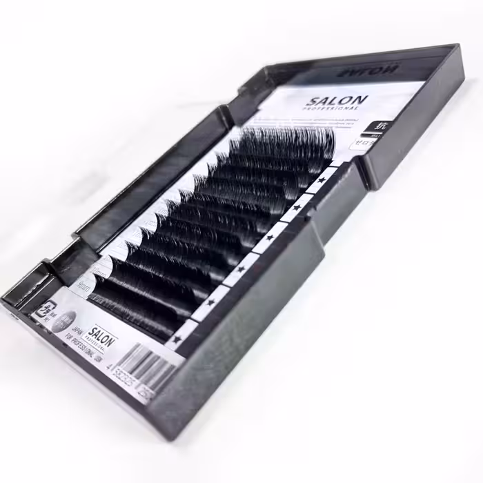 مژه فست فن میکس اکستنشن دائمی CNK سالن ضخامت 15 میکرون salon مدل 0.15CC