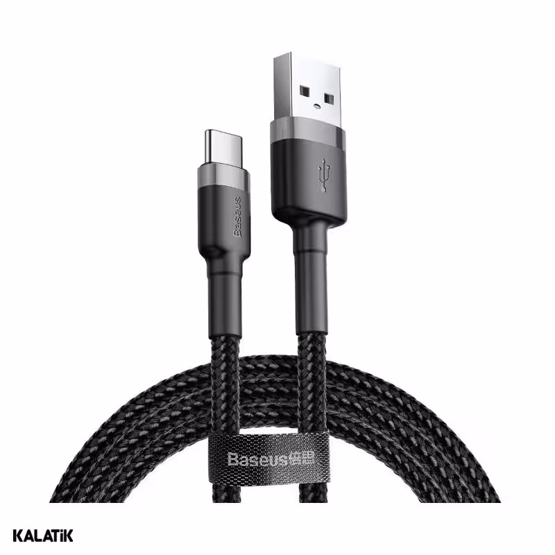 کابل تبدیل USB Type-A به USB Type-C باسئوس Cafule مدل CATKLF-UG1/U09 به طول 3 متر