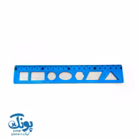 خط کش اشکال هندسی ژله ای 20 سانت