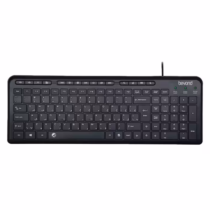 کیبورد بیاند مدل BK-3441 با حروف فارسی | کالا مکس