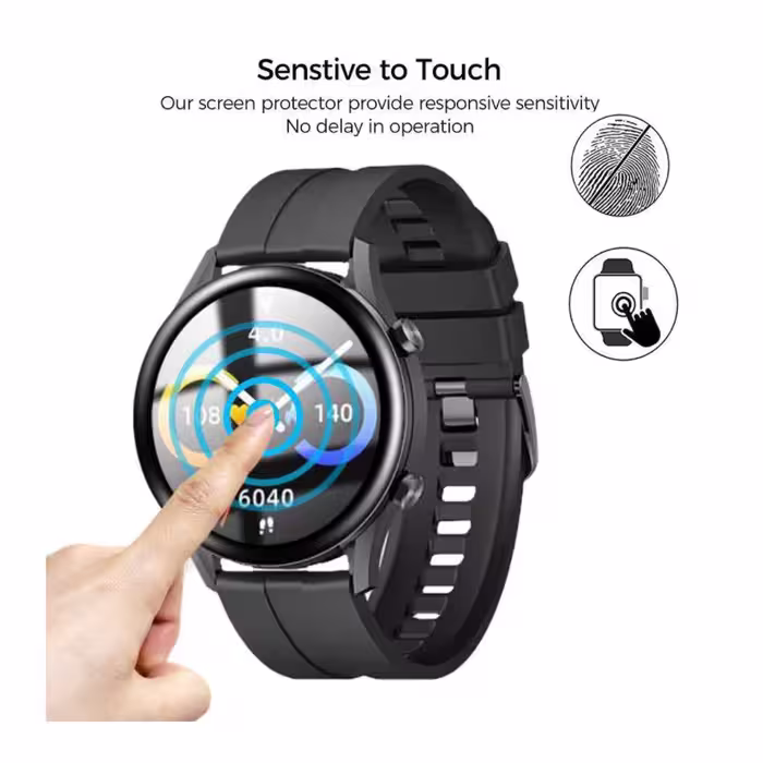 محافظ صفحه نمایش لاین مدل RT007 مناسب برای ساعت هوشمند شیائومی Smart Watch Imilab W12 بسته دو عددی