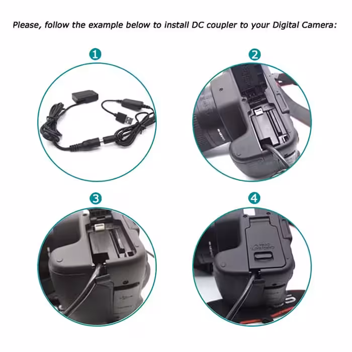 شارژر باتری دوربین مدل EP-5A EN-EL14 Power bank USB