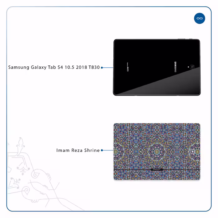 برچسب پوششی ماهوت مدل Iran-Tile6 مناسب برای تبلت سامسونگ Galaxy Tab S4 10.5 2018 T830