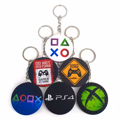  جاکلیدی خندالو طرح گیمر کد 243A مجموعه 6 عددی 