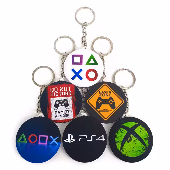  جاکلیدی خندالو طرح گیمر کد 243A مجموعه 6 عددی 