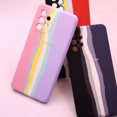 کاور مدل سیلیکونی طرح آبرنگی مناسب برای گوشی موبایل سامسونگ Galaxy A72