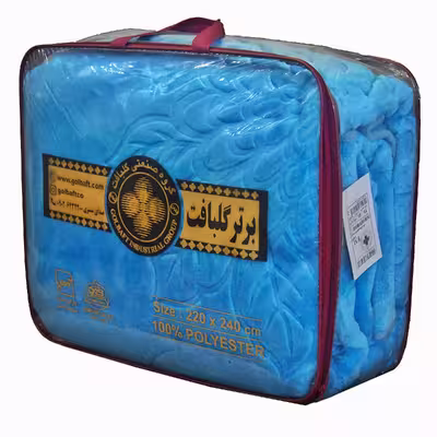 پتو گلبافت مدل گلبرجسته سايز 220×240 سانتي متر