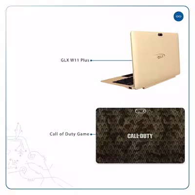 برچسب پوششی ماهوت مدل Call-of-Duty-Game مناسب برای تبلت جی ال ایکس W11 Plus