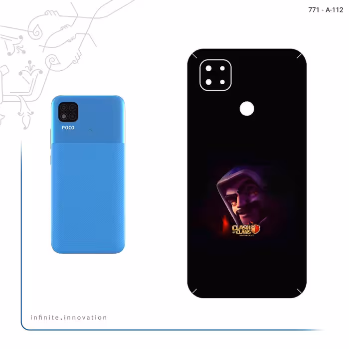 برچسب پوششی ماهوت مدل Clash of Clans Game Series مناسب برای گوشی موبایل شیائومی Poco C31