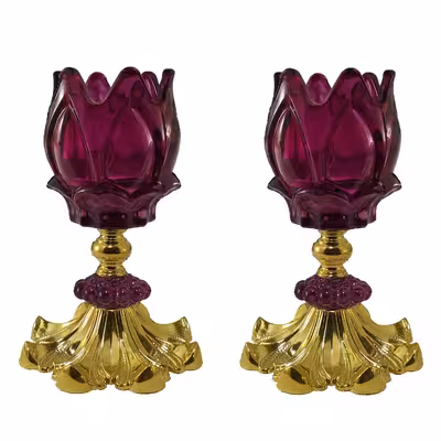 شمعدان مدل رومیزی آناناسی کد 031 بسته 2 عددی