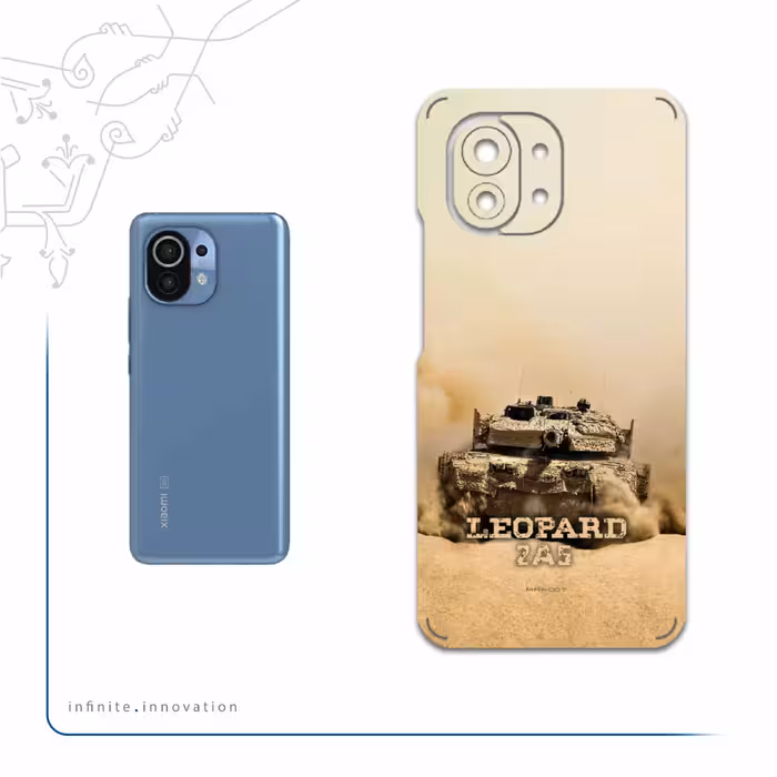 برچسب پوششی ماهوت مدل Leopard-2A5-tank مناسب برای گوشی موبایل شیائومی Mi 11 5G