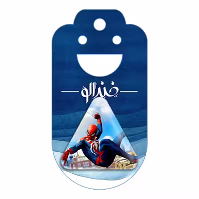 پیکسل خندالو طرح مرد عنکبوتی Spider Man مدل مثلثی کد 13168