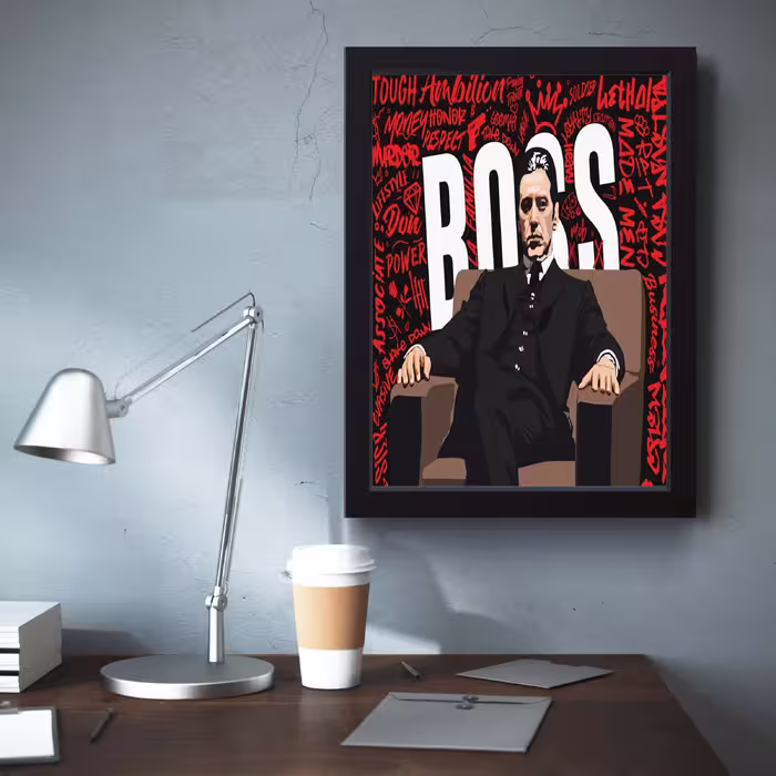 تابلو مدل God father پدرخوانده کد S0122-b