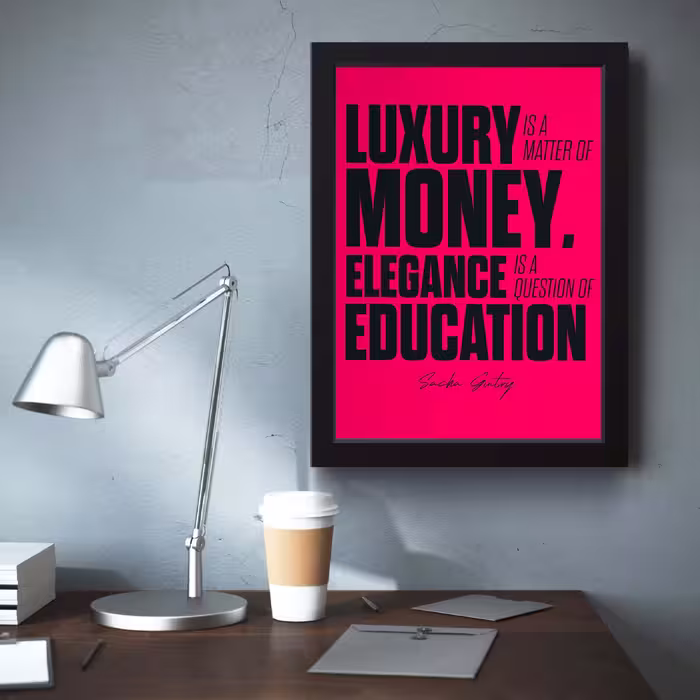 تابلو مدل انگیزشی Luxury Money کد S2504-b