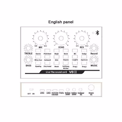 کارت صدا کیو وای اچ مدل V8-2